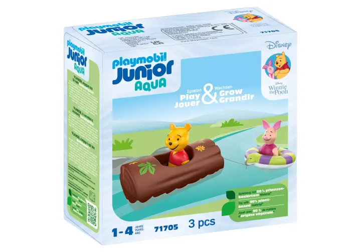 Playmobil 71705 - Junior & Disney : Winnie et Porcinet avec tronc - BOX