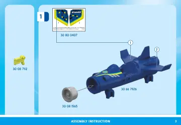 Bouwplannen Playmobil 71719 - Racende spacejet (3)