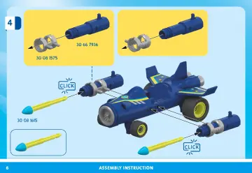 Bouwplannen Playmobil 71719 - Racende spacejet (6)
