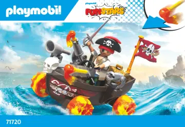 Bouwplannen Playmobil 71720 - Racende piratenboot (1)