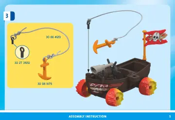 Bouwplannen Playmobil 71720 - Racende piratenboot (5)