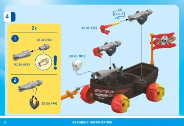 Bouwplannen Playmobil 71720 - Racende piratenboot (6)