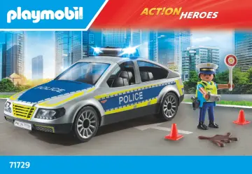 Notices de montage Playmobil 71729 - Voiture de police avec sirène et gyrophare (1)
