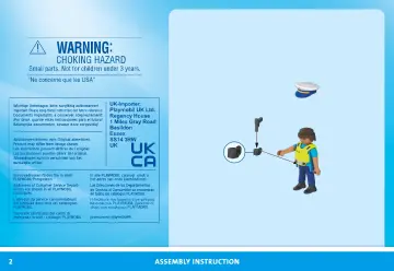 Notices de montage Playmobil 71729 - Voiture de police avec sirène et gyrophare (2)