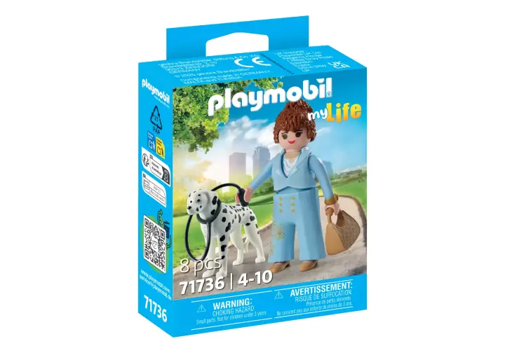 Playmobil 71736 - Μοντέρνα κοπέλα με σκυλί Δαλματίας - BOX
