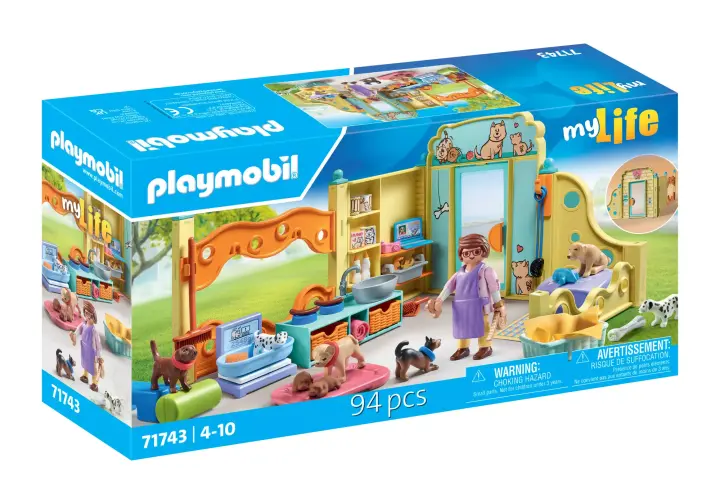 Playmobil 71743 - Guardería de cachorros - BOX