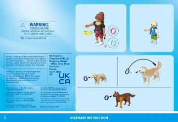 Notices de montage Playmobil 71745 - Aire de jeux pour chiens, enfant et éducatrice (2)