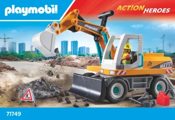 Manual de instruções Playmobil 71749 - Escavadora grande (1)
