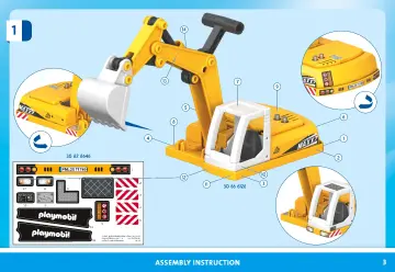 Manual de instruções Playmobil 71749 - Escavadora grande (3)
