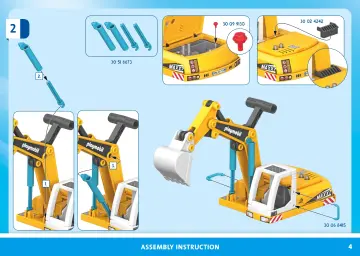 Manual de instruções Playmobil 71749 - Escavadora grande (4)
