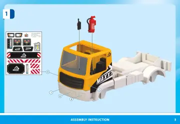 Notices de montage Playmobil 71750 - Camion de chantier avec grue, ouvrier, accessoires (3)