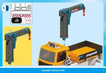 Notices de montage Playmobil 71750 - Camion de chantier avec grue, ouvrier, accessoires (7)