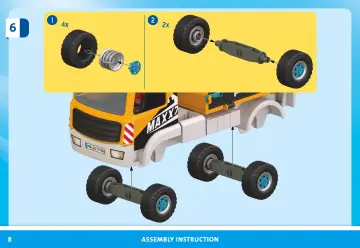 Notices de montage Playmobil 71750 - Camion de chantier avec grue, ouvrier, accessoires (8)