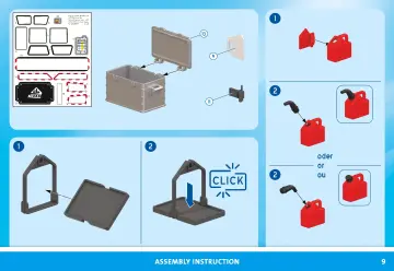 Notices de montage Playmobil 71750 - Camion de chantier avec grue, ouvrier, accessoires (9)