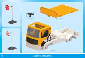 Notices de montage Playmobil 71750 - Camion de chantier avec grue, ouvrier, accessoires (10)