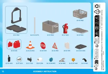 Notices de montage Playmobil 71750 - Camion de chantier avec grue, ouvrier, accessoires (12)