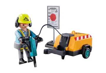 Playmobil 71752 - Pracownik budowlany z młotem pneumatycznym