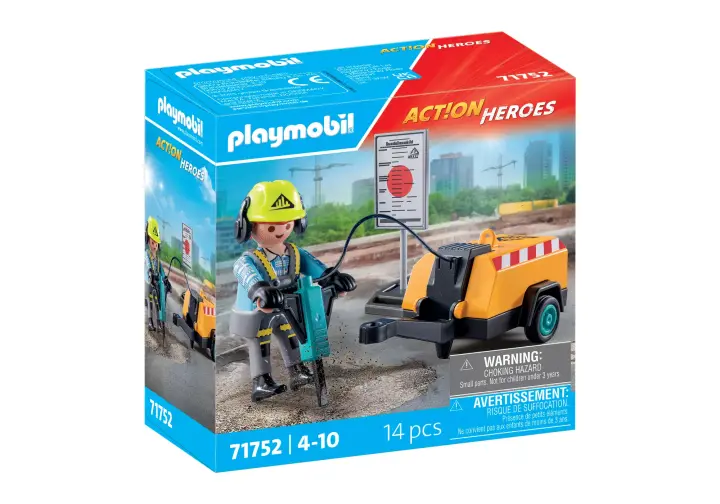 Playmobil 71752 - Bauarbeiter mit Meißel - BOX