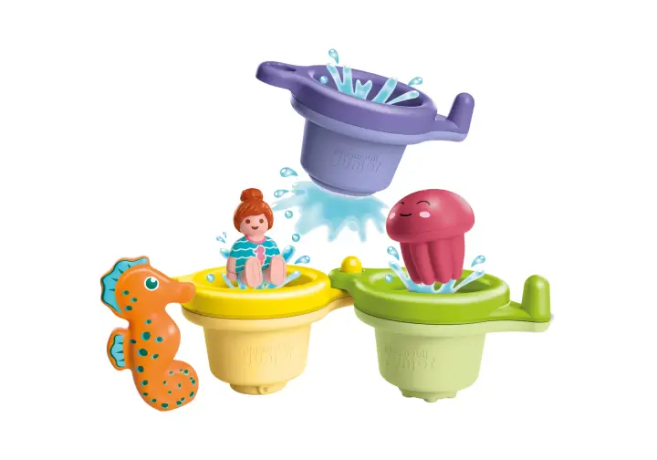 Playmobil 71776 - JUNIOR AQUA: Flytande koppar och vattenlek