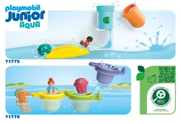 Bygganvisningar Playmobil 71776 - JUNIOR AQUA: Flytande koppar och vattenlek (1)