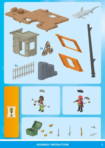 Bauanleitungen Playmobil 71792 - Piratenhafen mit Seeräuber-Gefängnis (3)