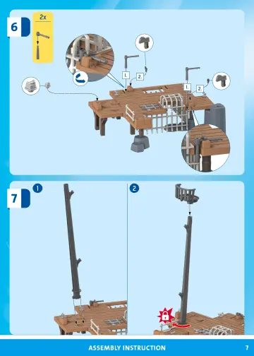 Bauanleitungen Playmobil 71792 - Piratenhafen mit Seeräuber-Gefängnis (7)