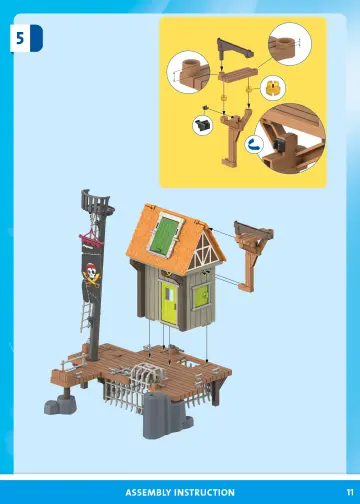 Bauanleitungen Playmobil 71792 - Piratenhafen mit Seeräuber-Gefängnis (11)