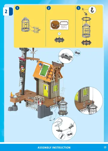 Bauanleitungen Playmobil 71792 - Piratenhafen mit Seeräuber-Gefängnis (17)