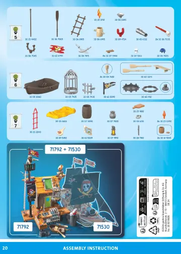 Bauanleitungen Playmobil 71792 - Piratenhafen mit Seeräuber-Gefängnis (20)