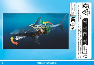 Manuales de instrucciones Playmobil 71793 - Tiburón gigante con pirata (8)