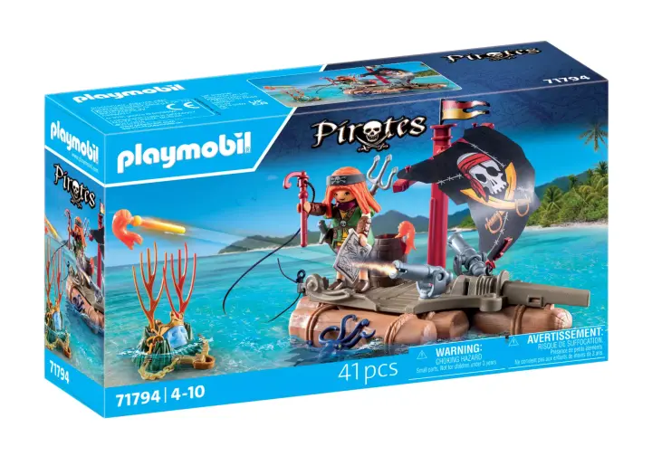 Playmobil 71794 - Piracka tratwa ze skarbem - BOX
