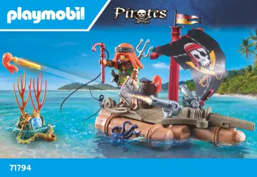 Instrukcje obsługi Playmobil 71794 - Piracka tratwa ze skarbem (1)
