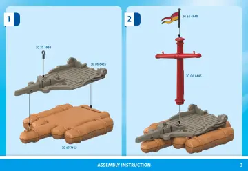 Instrukcje obsługi Playmobil 71794 - Piracka tratwa ze skarbem (3)