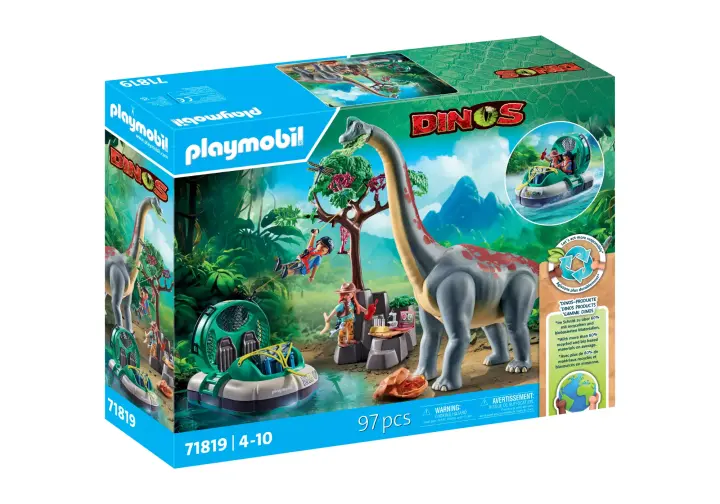 Playmobil 71819 - Braquiosaurio con aerodeslizador - BOX