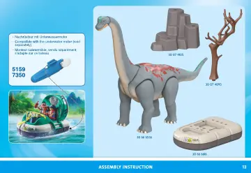Manuales de instrucciones Playmobil 71819 - Braquiosaurio con aerodeslizador (13)