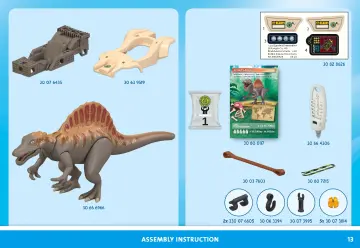 Bouwplannen Playmobil 71820 - Spinosaurus aanval (13)