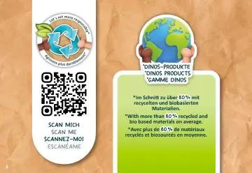 Manual de instruções Playmobil 71821 - Família de Triceratops (2)