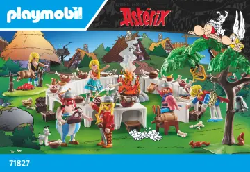 Bauanleitungen Playmobil 71827 - Asterix: Das Dorfbankett (1)