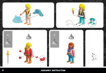 Bauanleitungen Playmobil 71827 - Asterix: Das Dorfbankett (4)