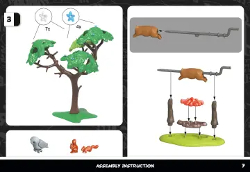 Bauanleitungen Playmobil 71827 - Asterix: Das Dorfbankett (7)