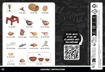 Bauanleitungen Playmobil 71827 - Asterix: Das Dorfbankett (12)