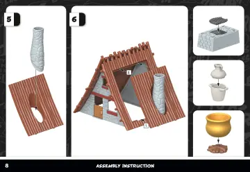 Notices de montage Playmobil 71828 - Astérix : Hutte d'Astérix, Panoramix & accessoires (8)