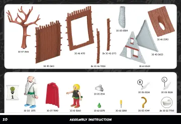 Notices de montage Playmobil 71828 - Astérix : Hutte d'Astérix, Panoramix & accessoires (10)