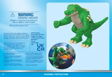 Manual de instruções Playmobil 71831 - Herói batalha contra o lagarto gigante (2)