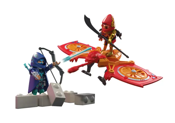 Playmobil 71833 - Herói drone luta contra ninja malvado