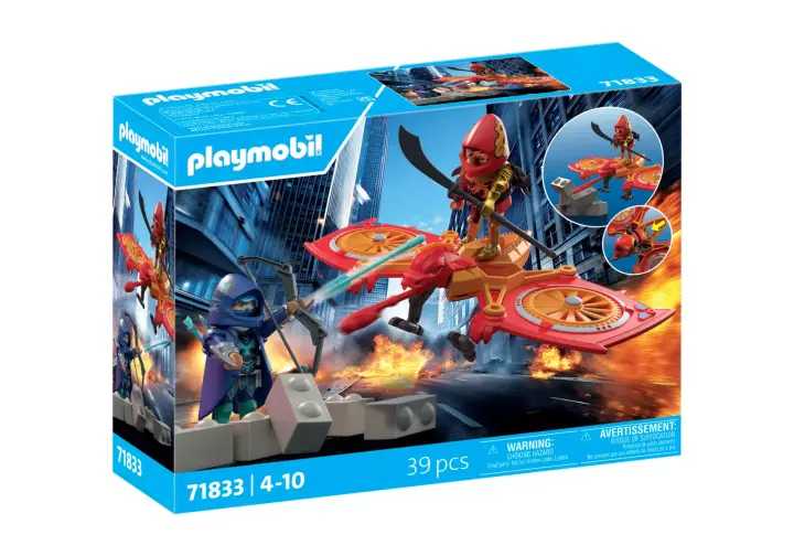 Playmobil 71833 - Herói drone luta contra ninja malvado - BOX