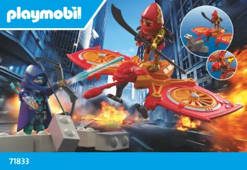 Manual de instruções Playmobil 71833 - Herói drone luta contra ninja malvado (1)