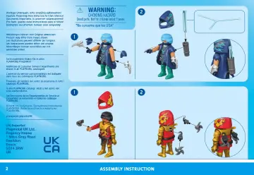 Manual de instruções Playmobil 71833 - Herói drone luta contra ninja malvado (2)