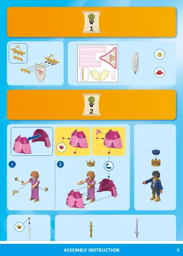 Building instructions Playmobil 71845 - Princess Castle with Royal Couple (3)