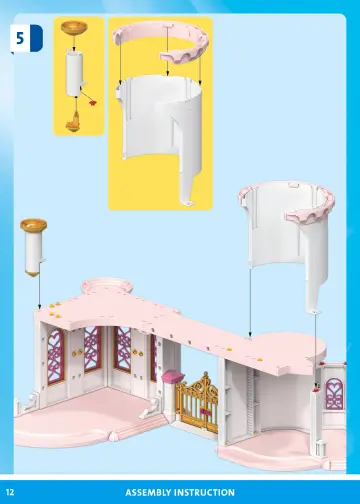 Building instructions Playmobil 71845 - Princess Castle with Royal Couple (12)